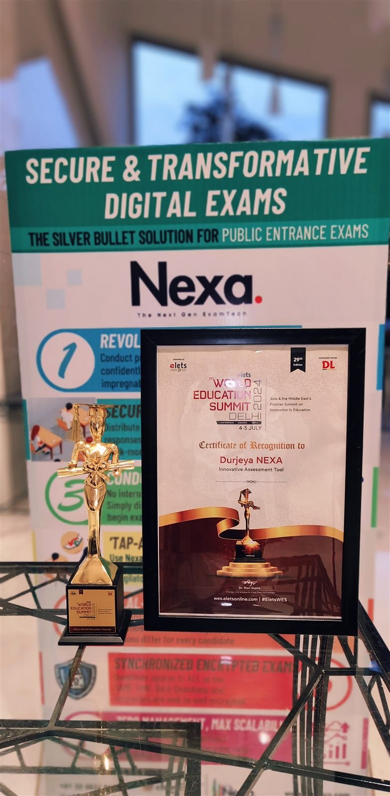 Certificate of Recognition — Innovative Assessment Tool.